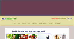 Desktop Screenshot of dietsuggestion.com